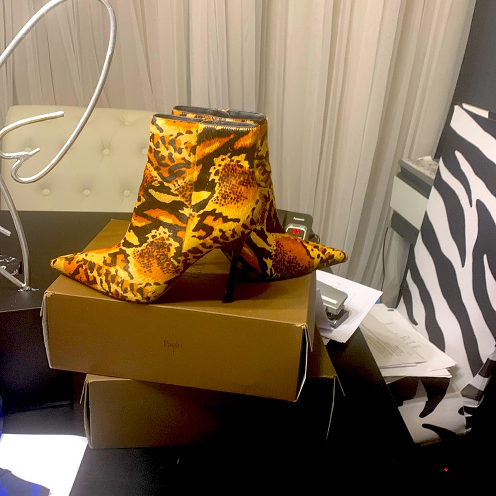 The brown ankle boot